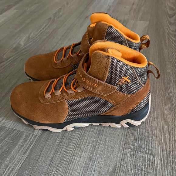 ZeroXposur Kids Mountain Genuine Leather Portland Hiker Hiking Boots Shoes - 6Y - Picture 8 of 8